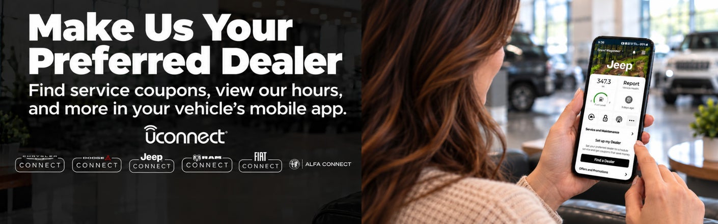 uconnect® make us your preferred dealer | Dave Syverson Chrysler Dodge Jeep in Albert Lea MN