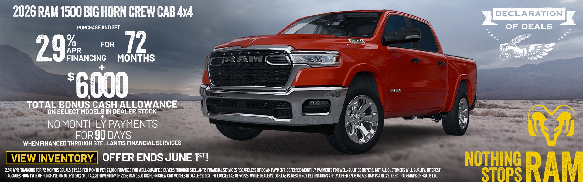 2026 RAM 1500 Big Horn Crew Cab 4x4